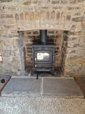 5KW Multifuel Stove Install inBirchgrove, Swansea Hopkins Log Burners