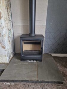 Stove buddy classic 5 Multifuel stove installation in Cwmtwrch Swansea Valley