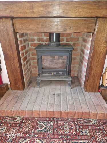 Decomissioned old wood burner and replaced with Multifuel Stove 5KW Installation Swansea Hopkins Log Burners