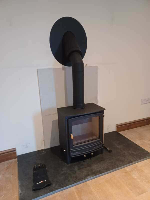 Multifuel Stove & Twin Wall Install Broad Oak, Carmarthenshire Hopkins Log Burners