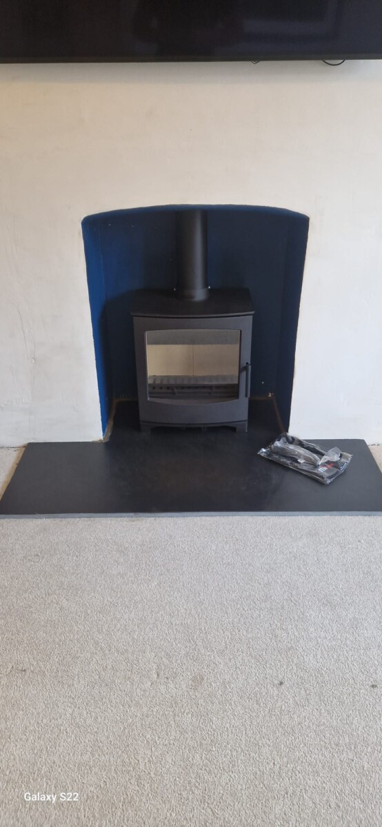 5KW MiFire Tinderbox Large Multifuel Stove Install, Sketty Swansea Hopkins Log Burners