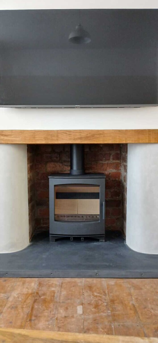 5KW Tinderbox Large Multifuel Stove Installation Carmarthen Carmarthenshire- Hopkins Log Burners