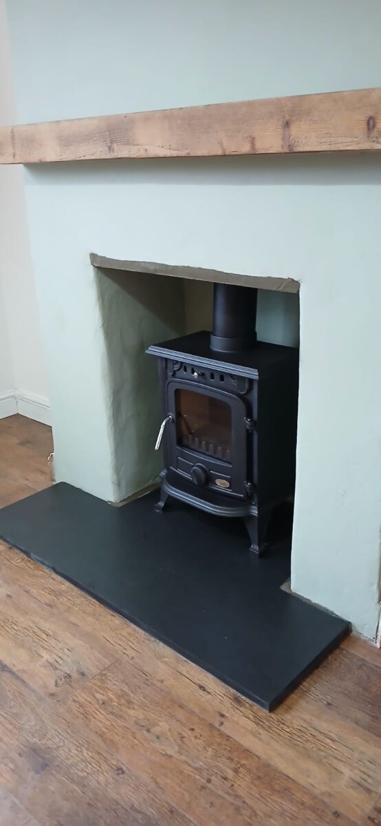 New Flue Installation for 5KW Hunter Parkray Multifuel Stove Mumbles Swansea Hopkins Log Burners