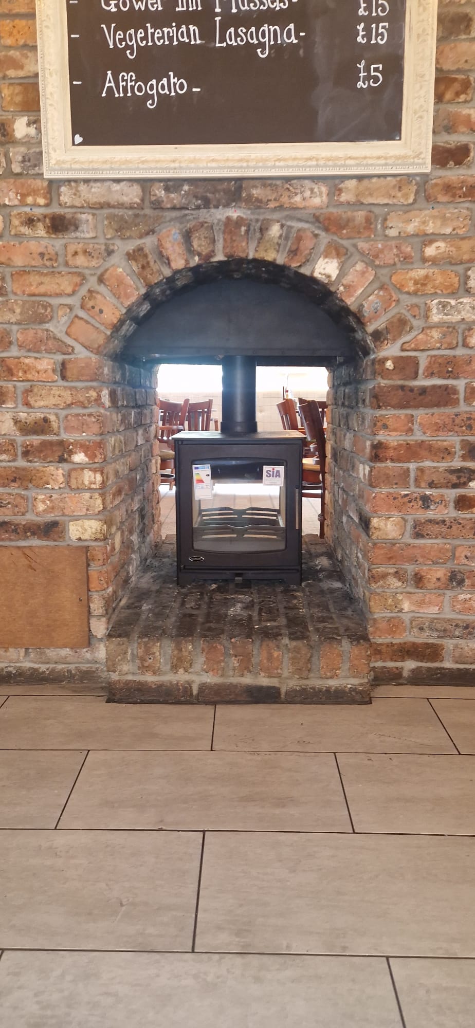 Completed stove and stove installation- 6.5KW Henley Multifual Stove Installation, Gower, Swansea Hopkins Log Burners