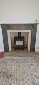 New Charlton and Jenrick Multifuel Stove Installtion West Cross, Swansea Hopkins Log Burners